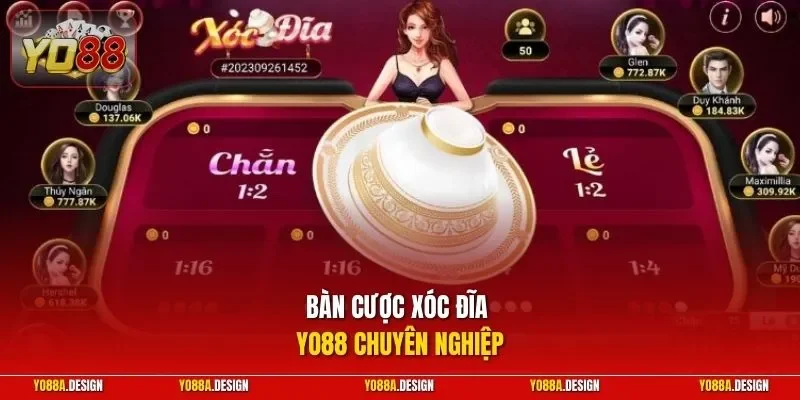 Bàn cược Xóc Đĩa YO88 chuyên nghiệp