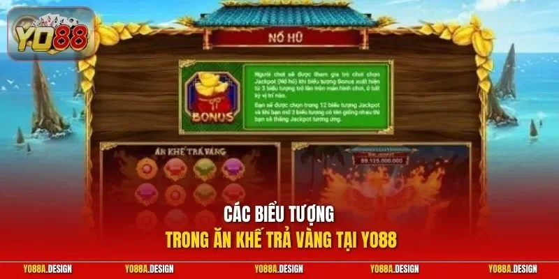 Các biểu tượng trong Ăn Khế Trả Vàng tại YO88