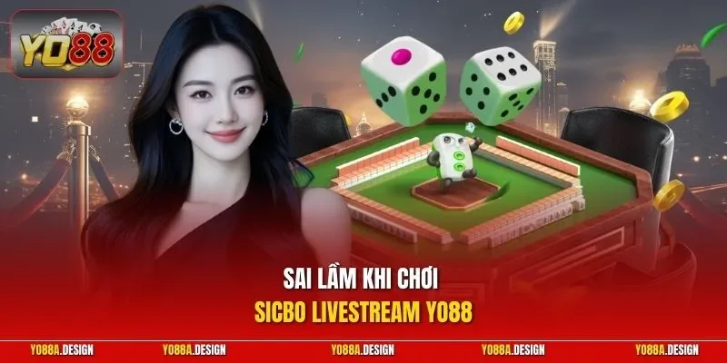 Sai lầm khi chơi Sicbo Livestream YO88